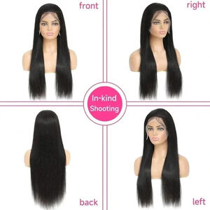 22 INCH Glueless HD Lace Front Wigs Human Hair Pre Plucked Bleached Knots